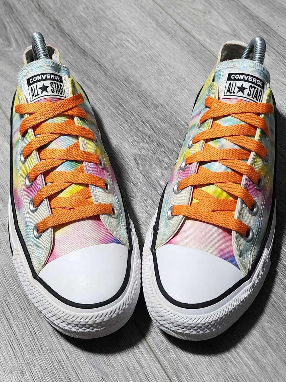 Converse Chuck Taylor All Star Low Top Water Color Tie-dye Sneakers Womens 8 - Picture 2 of 8